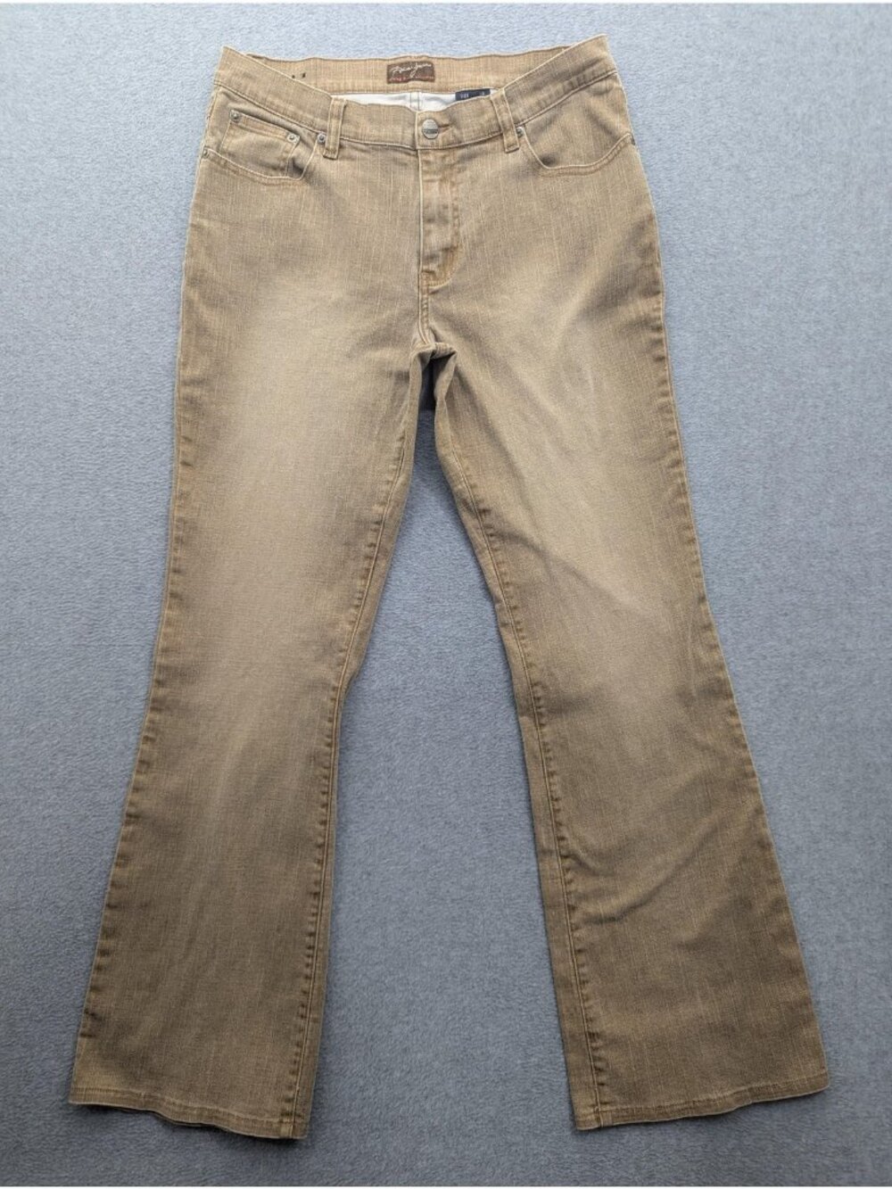 Paco Jeans Bootcut Jeans Juniors 13 Beige Light Wash Mid Rise Stretch Denim